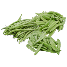 Peulen, haricots verts of sugar snaps